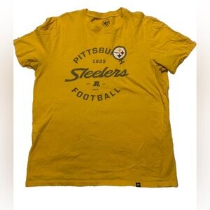 Pittsburgh Steelers '47 Brand Crosstown Flanker Gold T-shirt Medium